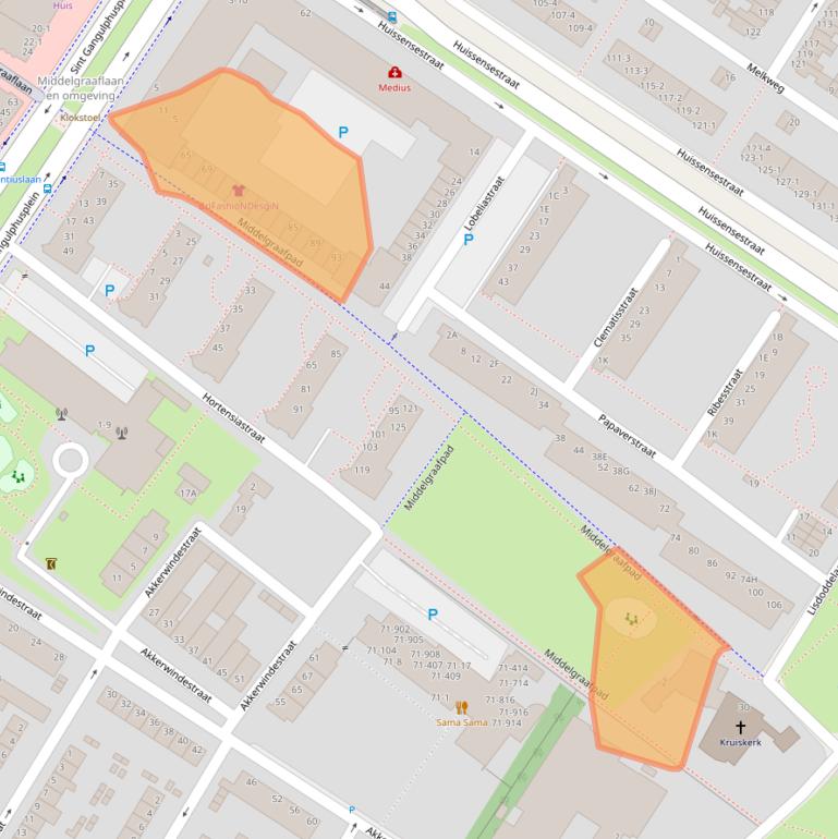 Kaart van postcodegebied 6832AS.