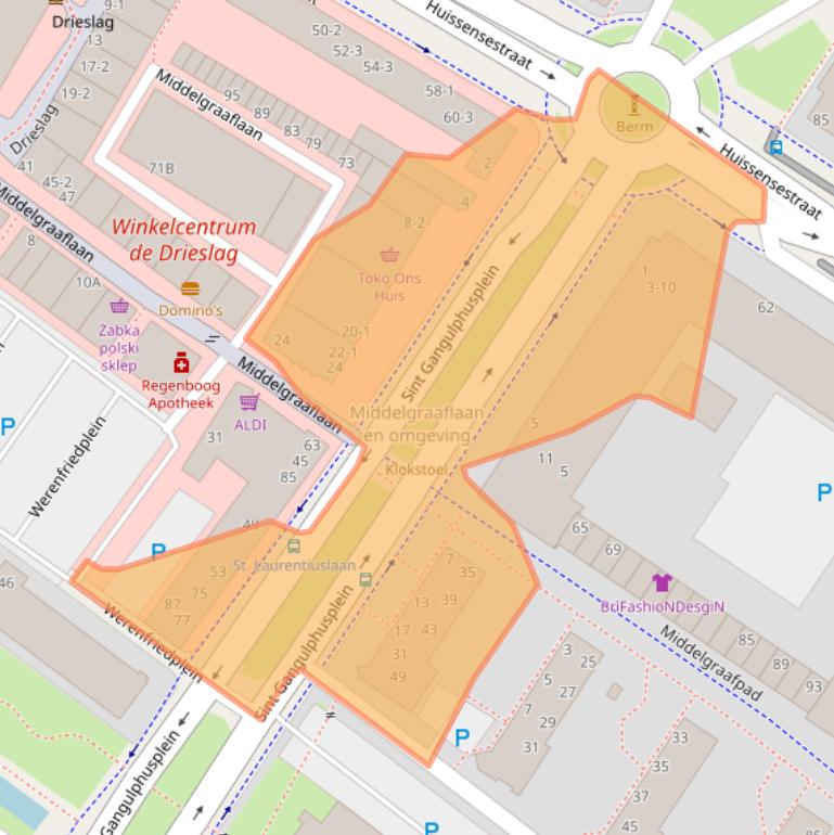 Kaart van postcodegebied 6832AT.