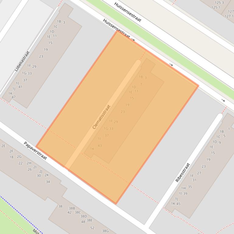 Kaart van postcodegebied 6832AW.