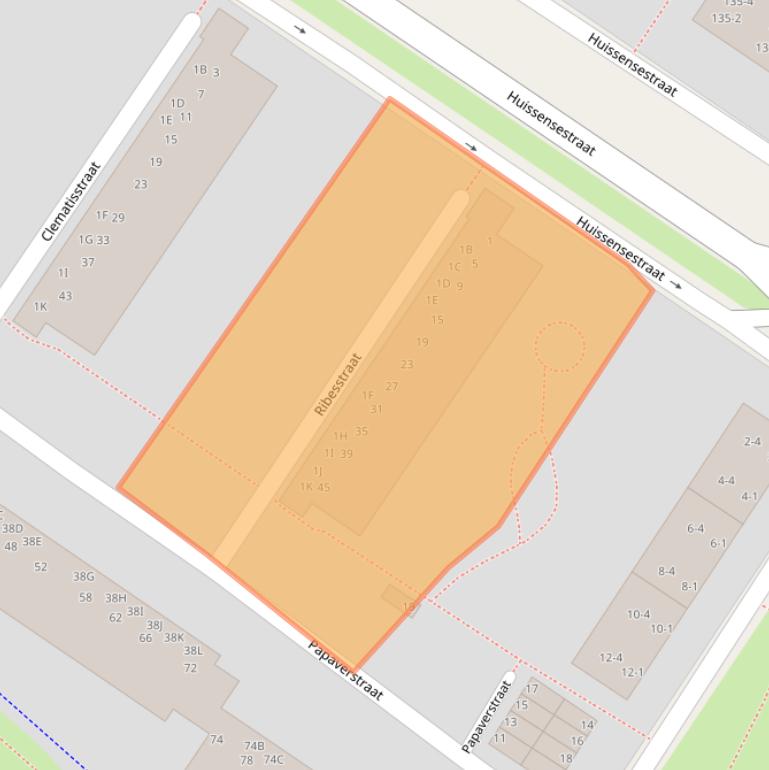 Kaart van postcodegebied 6832AX.