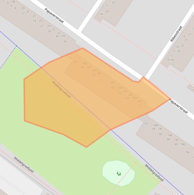 Kaart van postcodegebied 6832BB.