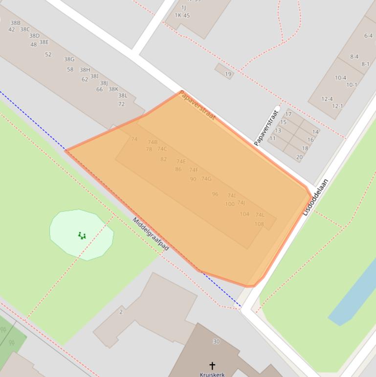 Kaart van postcodegebied 6832BC.