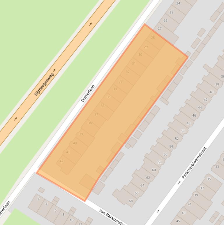 Kaart van postcodegebied 6832BE.