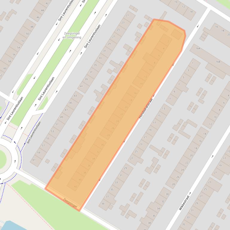 Kaart van postcodegebied 6832CK.