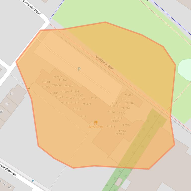 Kaart van postcodegebied 6832CV.