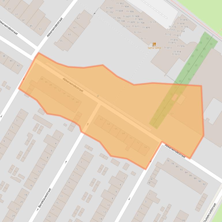 Kaart van postcodegebied 6832CX.