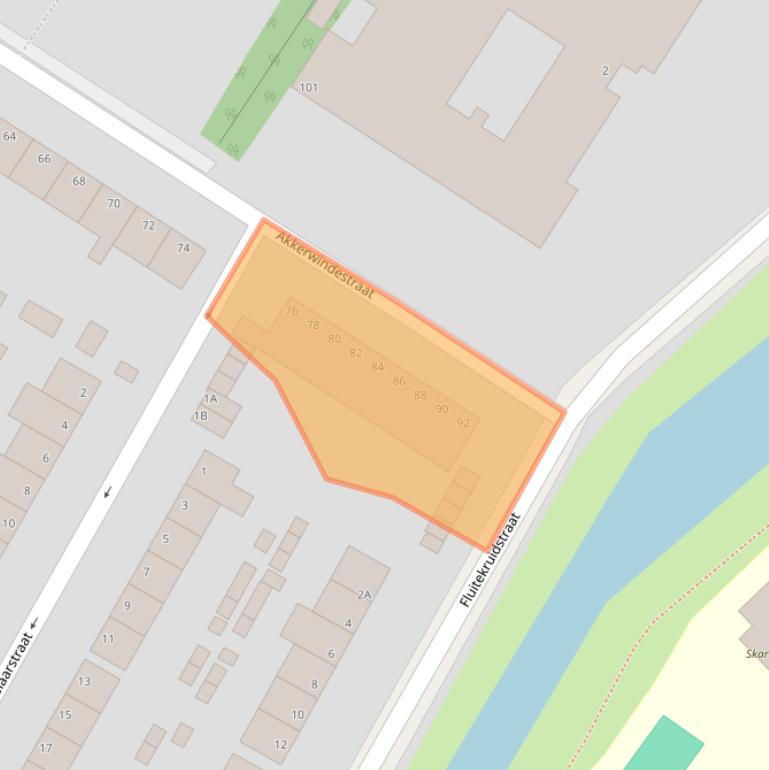 Kaart van postcodegebied 6832CZ.