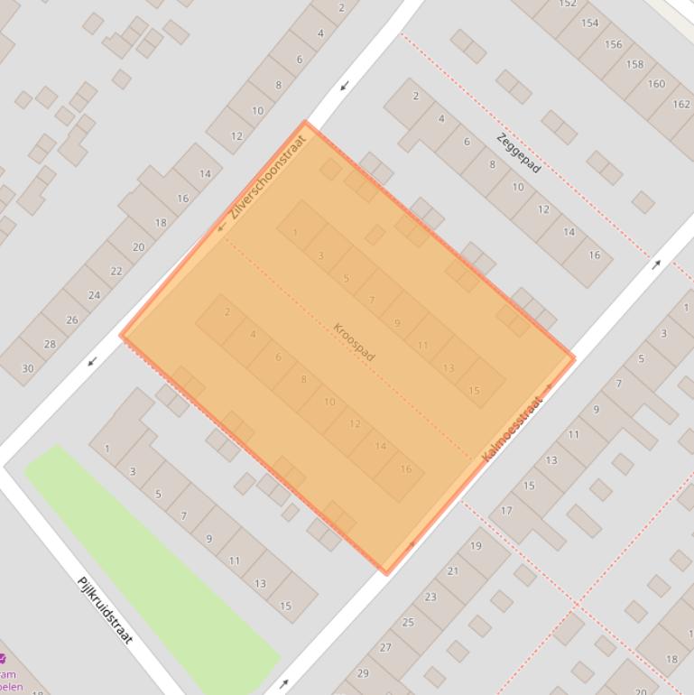 Kaart van postcodegebied 6832EG.