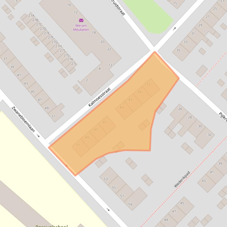 Kaart van postcodegebied 6832EJ.