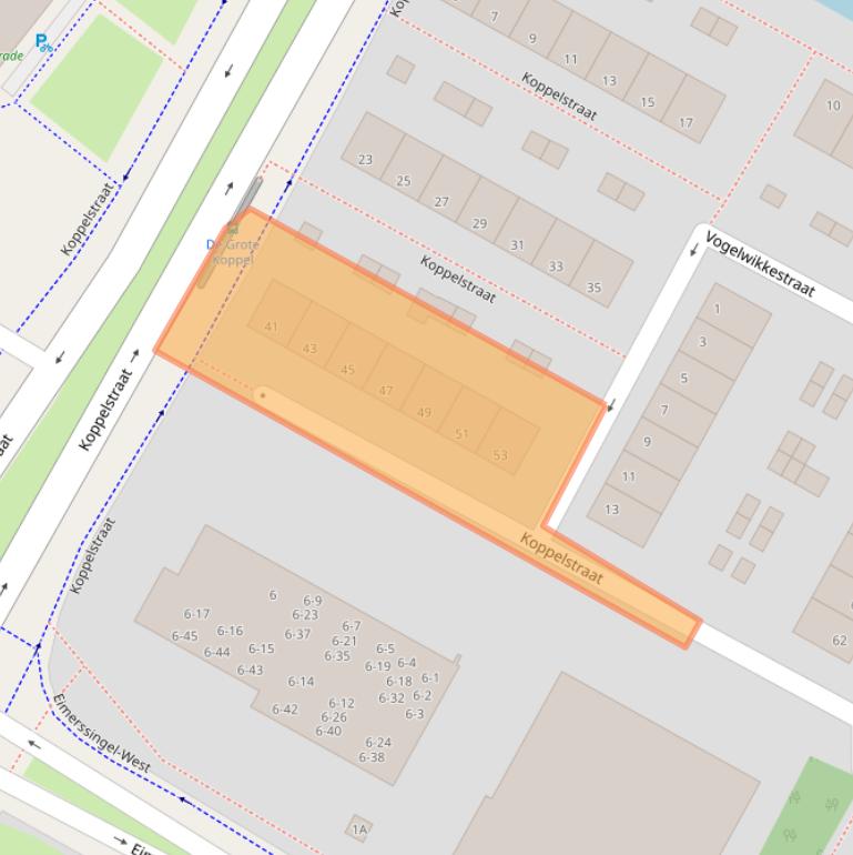 Kaart van postcodegebied 6832EN.