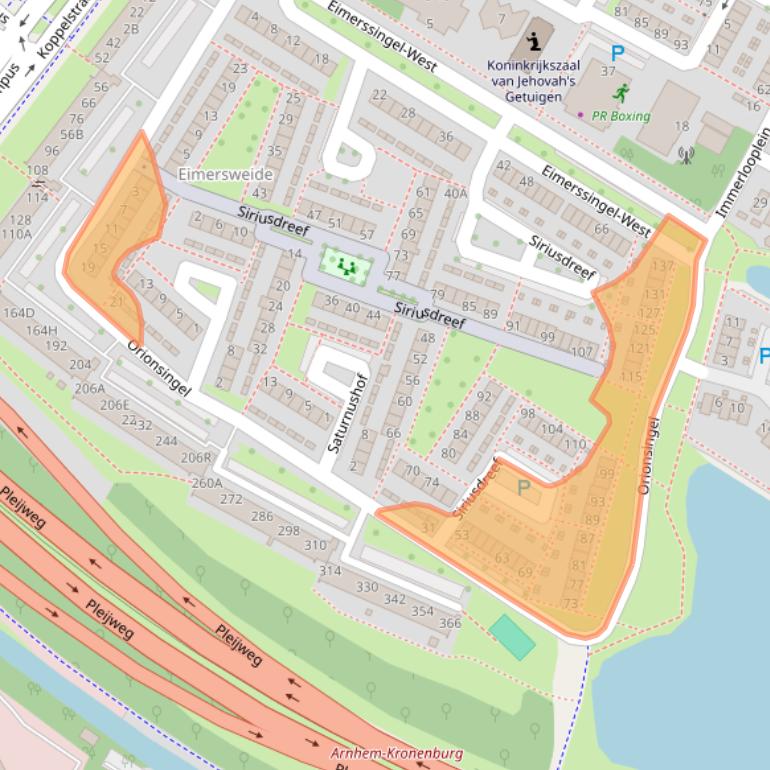 Kaart van postcodegebied 6832GA.