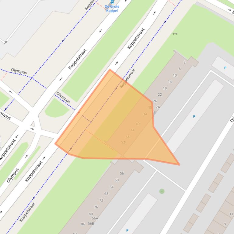 Kaart van postcodegebied 6832GC.