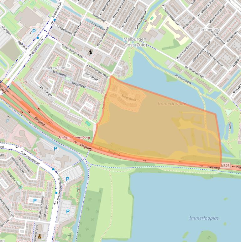 Kaart van postcodegebied 6832GS.