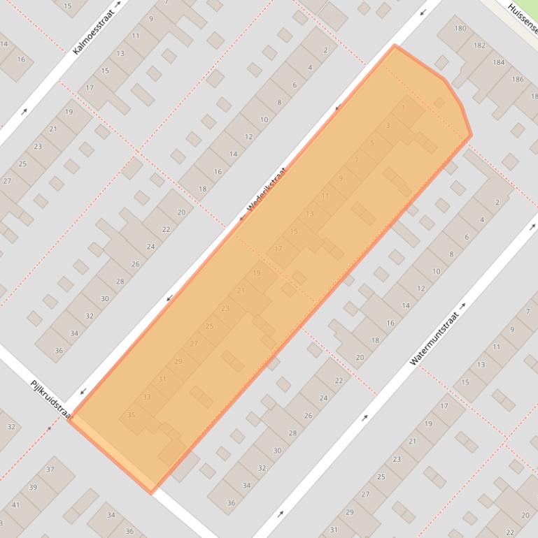 Kaart van postcodegebied 6832HK.