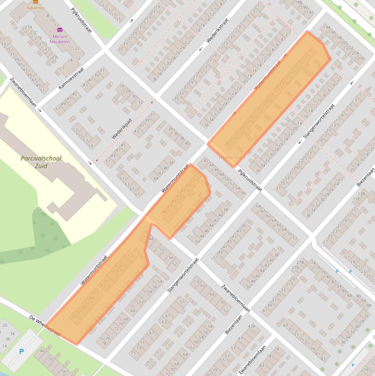 Kaart van postcodegebied 6832HM.