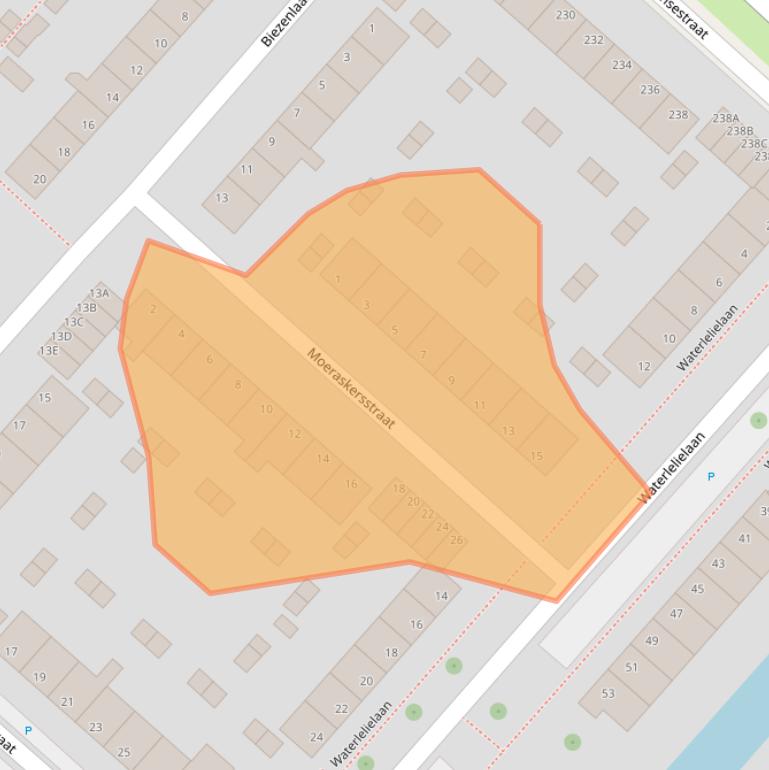 Kaart van postcodegebied 6832JD.