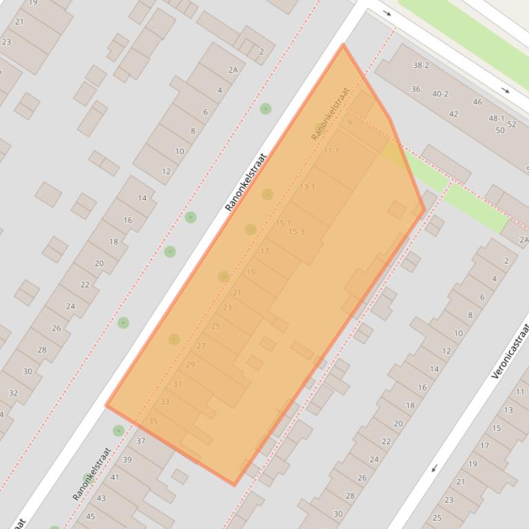 Kaart van postcodegebied 6833AM.