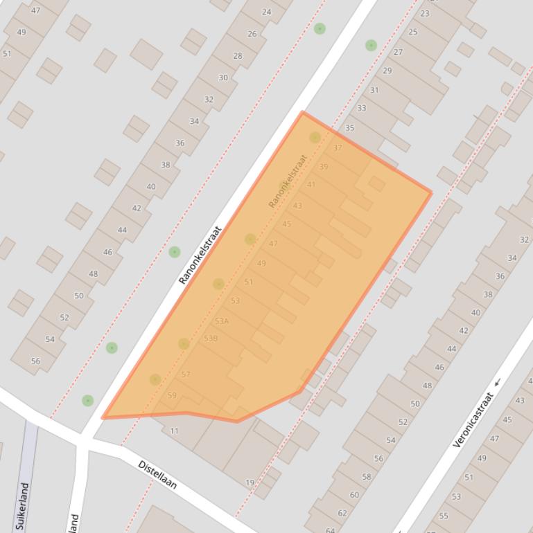 Kaart van postcodegebied 6833AN.