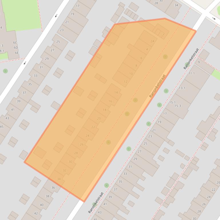 Kaart van postcodegebied 6833AP.