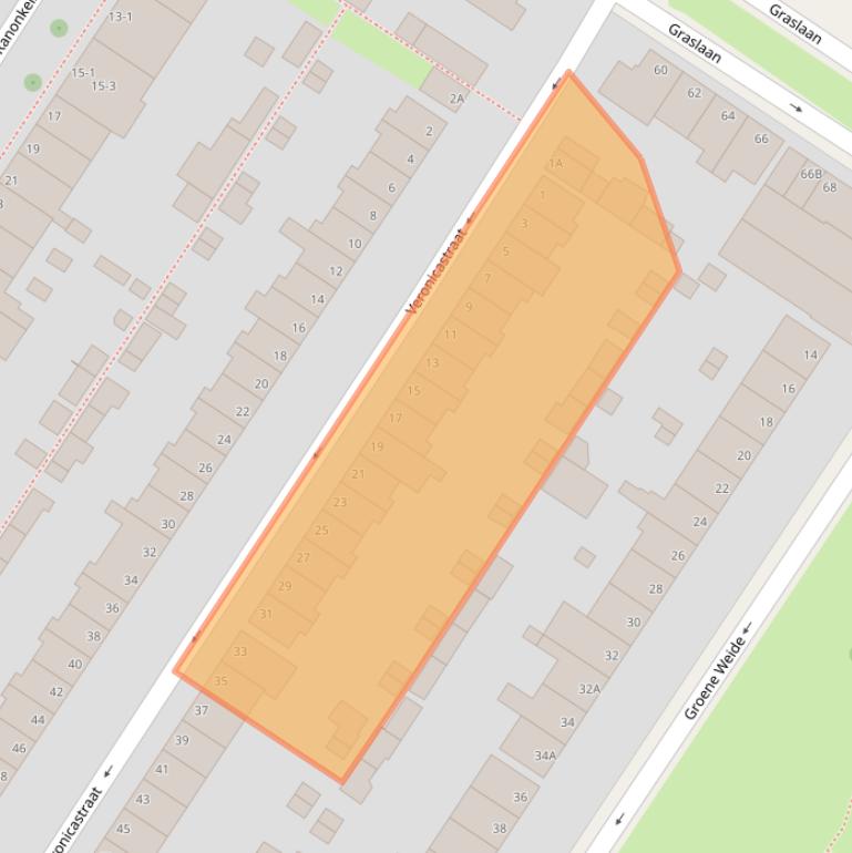 Kaart van postcodegebied 6833AS.