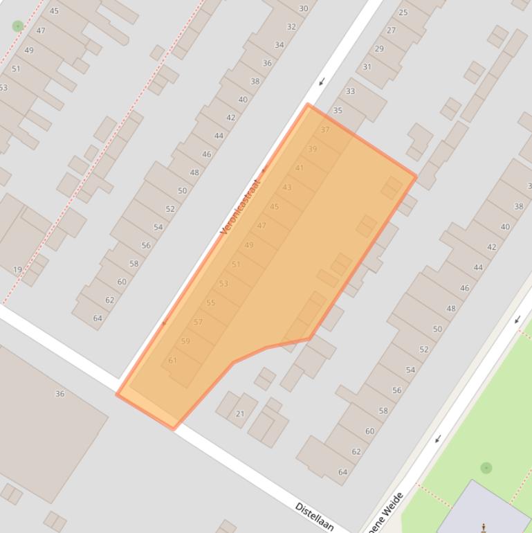 Kaart van postcodegebied 6833AT.