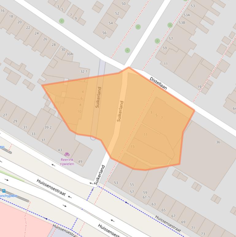 Kaart van postcodegebied 6833BA.