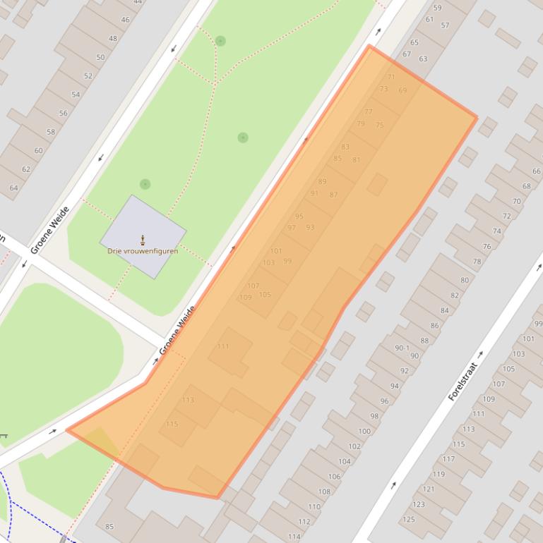 Kaart van postcodegebied 6833BC.