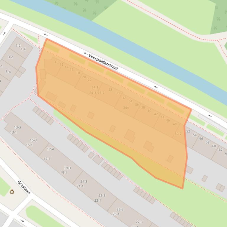 Kaart van postcodegebied 6833BP.