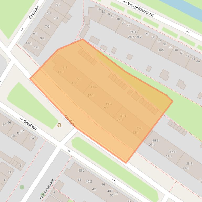 Kaart van postcodegebied 6833CB.