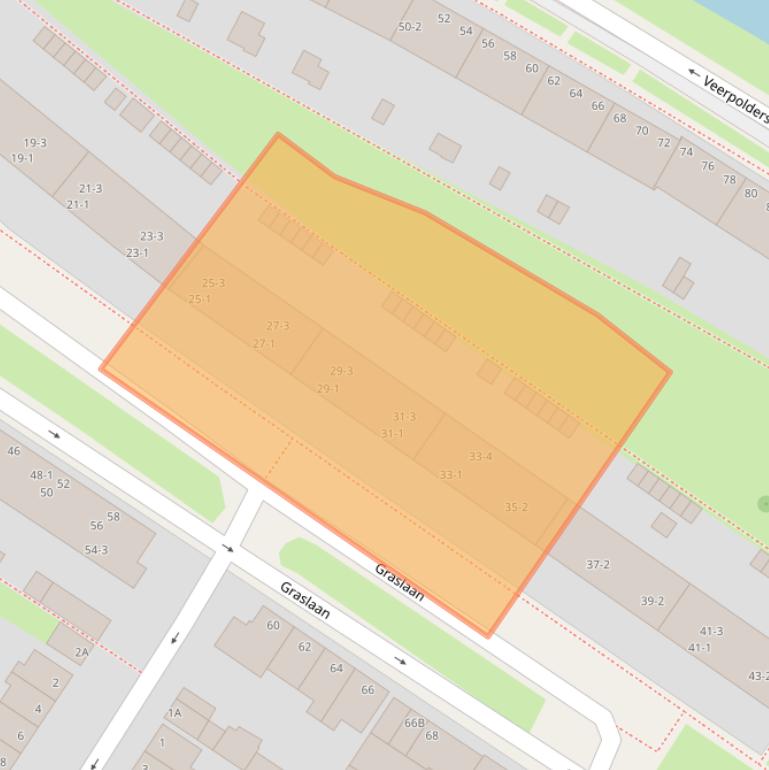 Kaart van postcodegebied 6833CC.