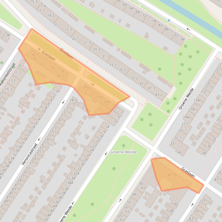 Kaart van postcodegebied 6833CK.