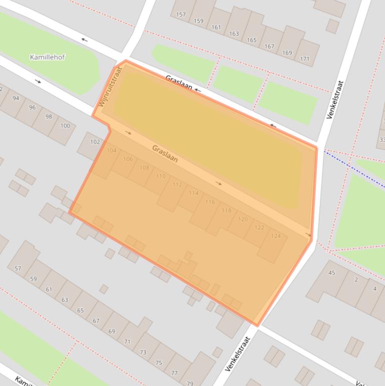 Kaart van postcodegebied 6833CM.