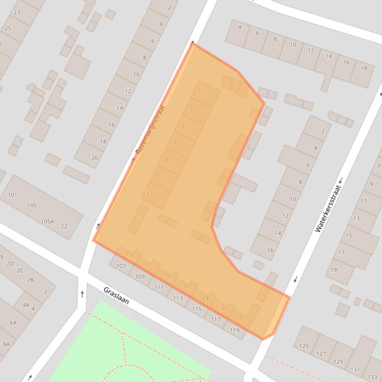 Kaart van postcodegebied 6833CR.