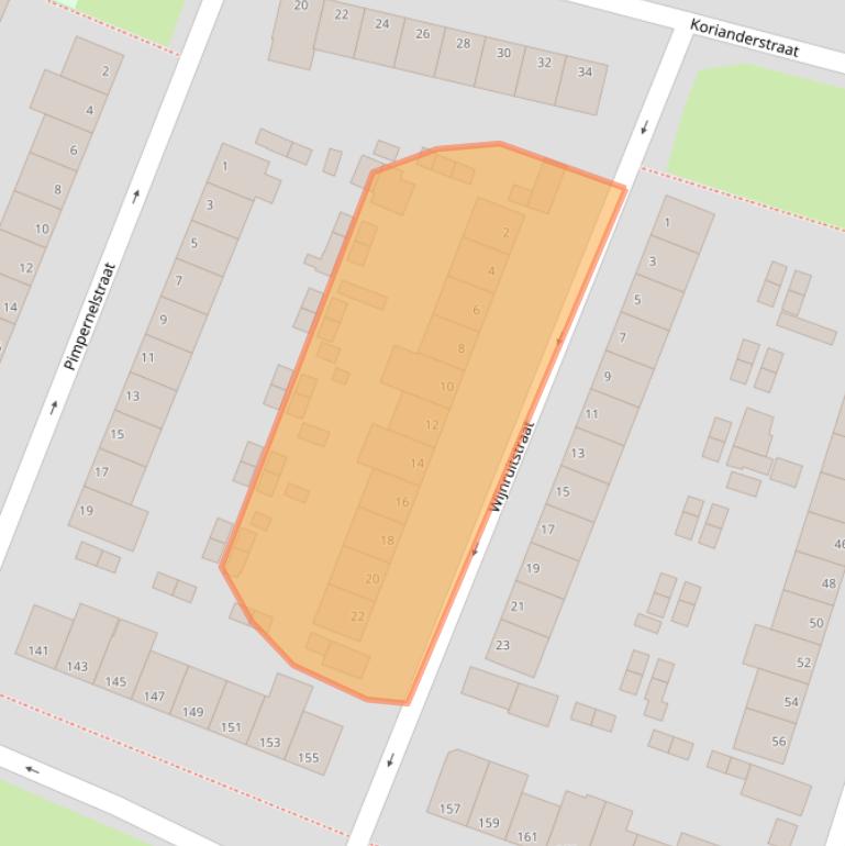 Kaart van postcodegebied 6833CX.