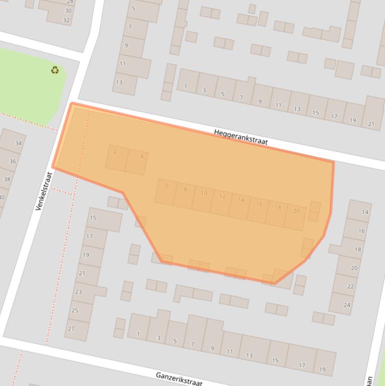 Kaart van postcodegebied 6833DE.