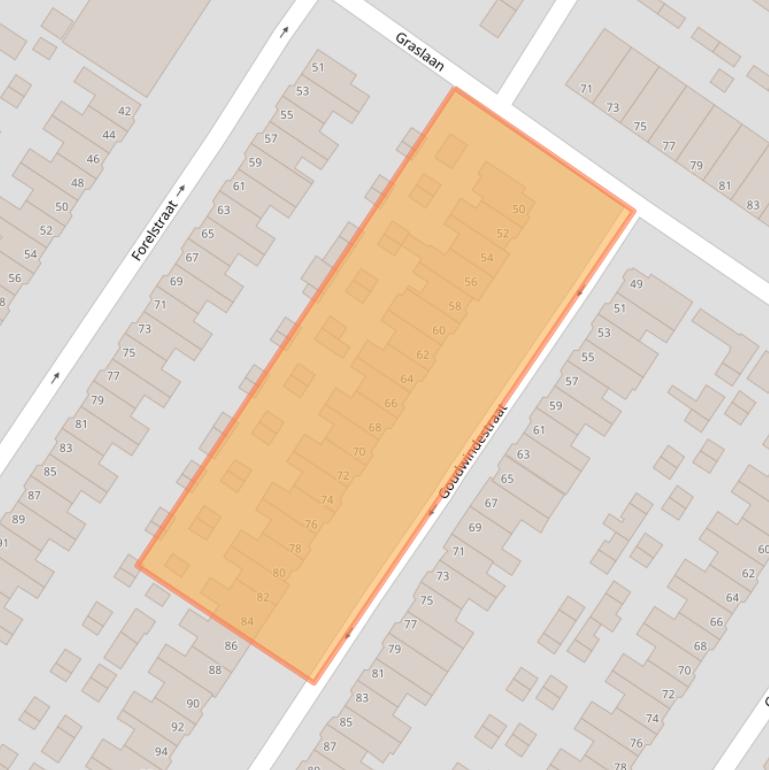 Kaart van postcodegebied 6833DP.