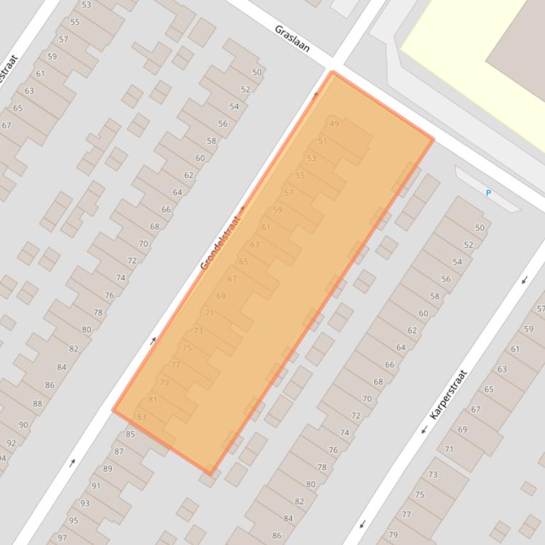 Kaart van postcodegebied 6833DS.