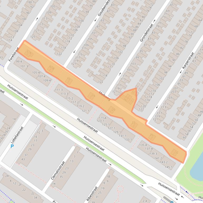 Kaart van postcodegebied 6833DZ.