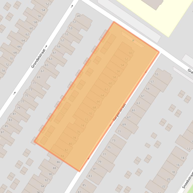 Kaart van postcodegebied 6833EC.