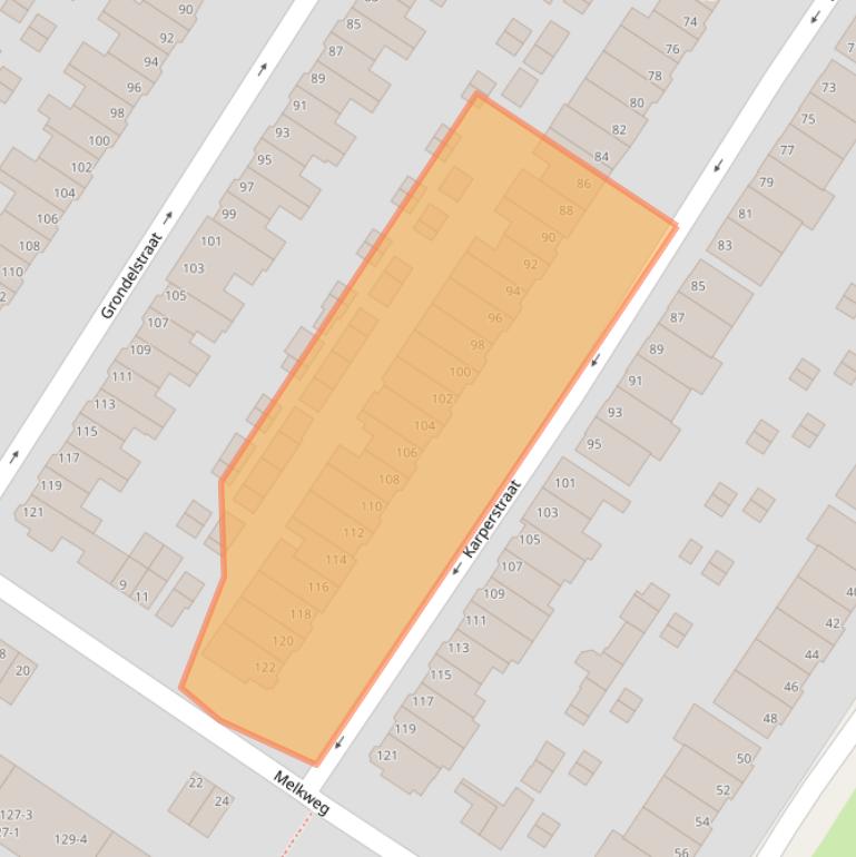 Kaart van postcodegebied 6833ED.