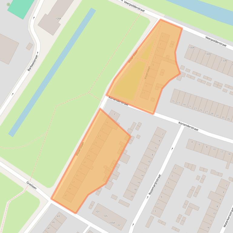 Kaart van postcodegebied 6833EK.