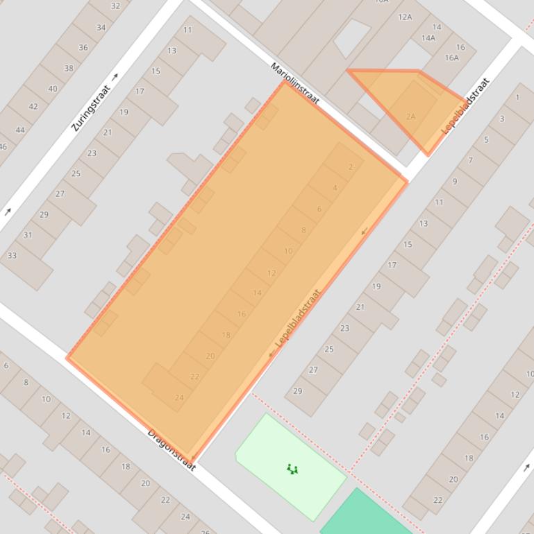 Kaart van postcodegebied 6833EW.