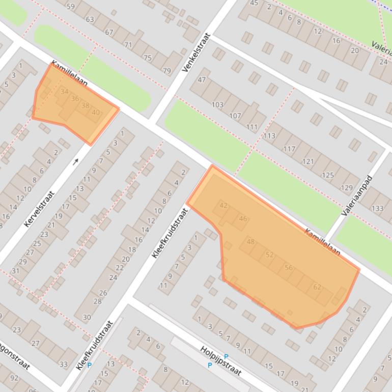 Kaart van postcodegebied 6833GL.