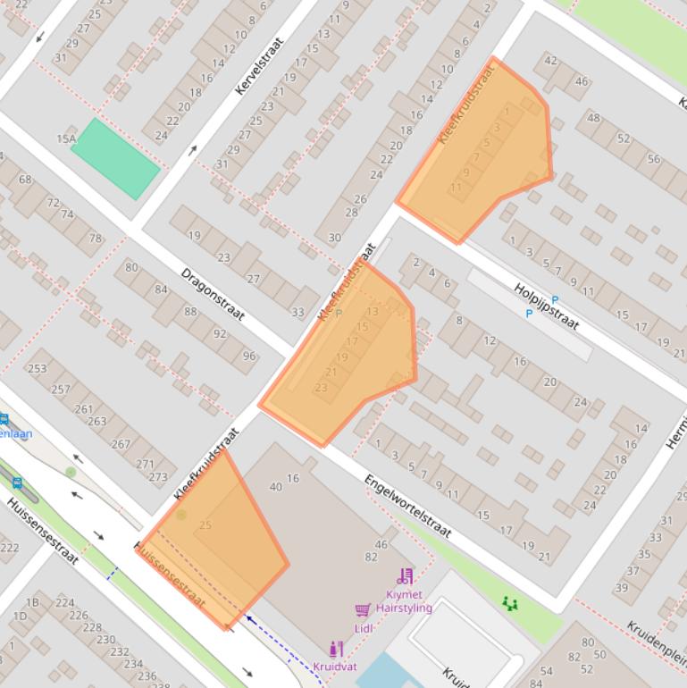 Kaart van postcodegebied 6833GR.