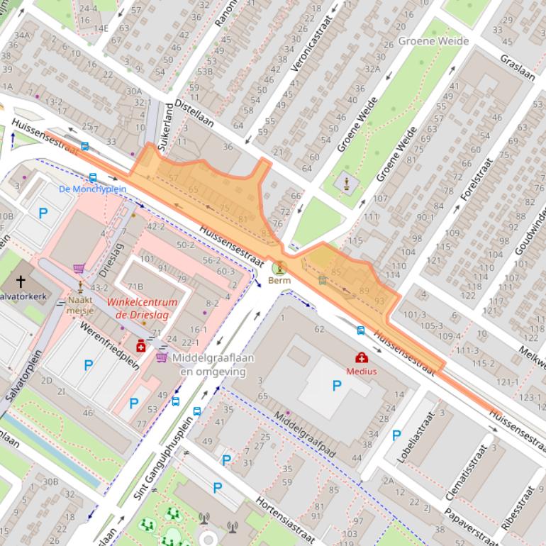 Kaart van postcodegebied 6833HM.