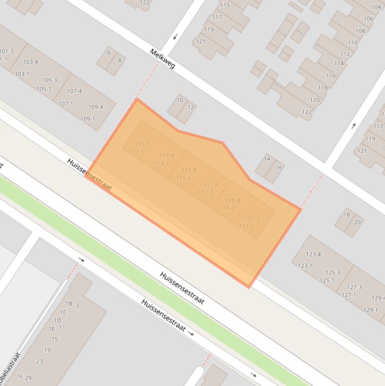 Kaart van postcodegebied 6833HP.