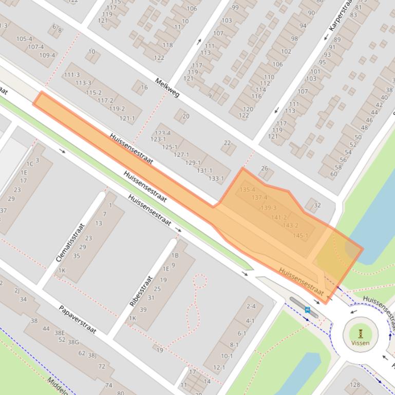 Kaart van postcodegebied 6833HS.