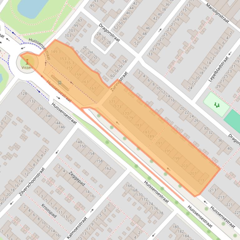 Kaart van postcodegebied 6833HT.