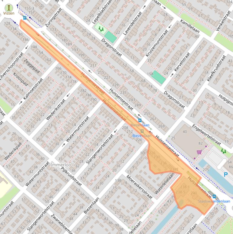 Kaart van postcodegebied 6833JH.