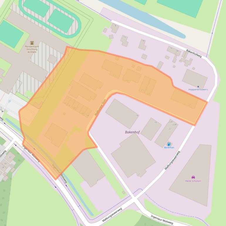 Kaart van postcodegebied 6833KA.